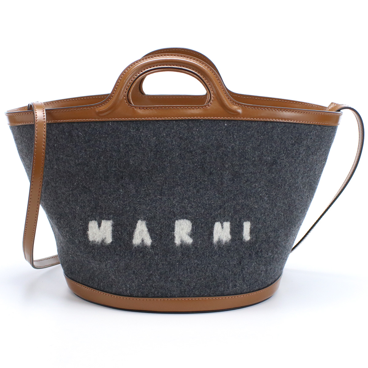 マルニ MARNI トートバッグ ブランド TROPICALIA トロピカリア ショルダーバッグBMMP0097Q1 P4915 ZO253グレー系 bag-01 - 画像 (3)