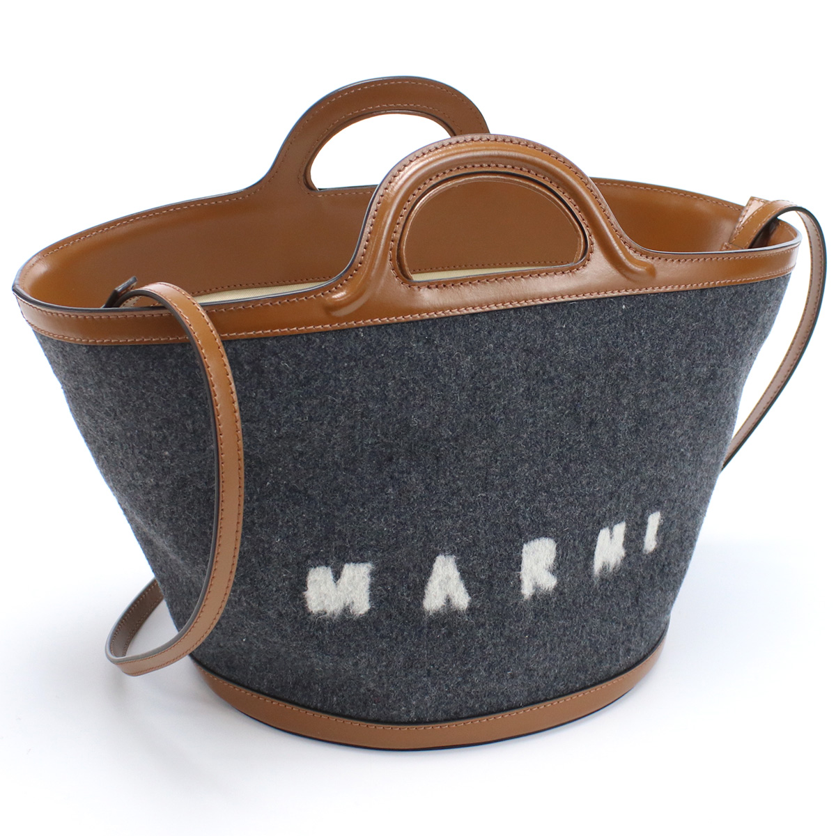 マルニ MARNI トートバッグ ブランド TROPICALIA トロピカリア ショルダーバッグBMMP0097Q1 P4915 ZO253グレー系 bag-01 - 画像 (5)