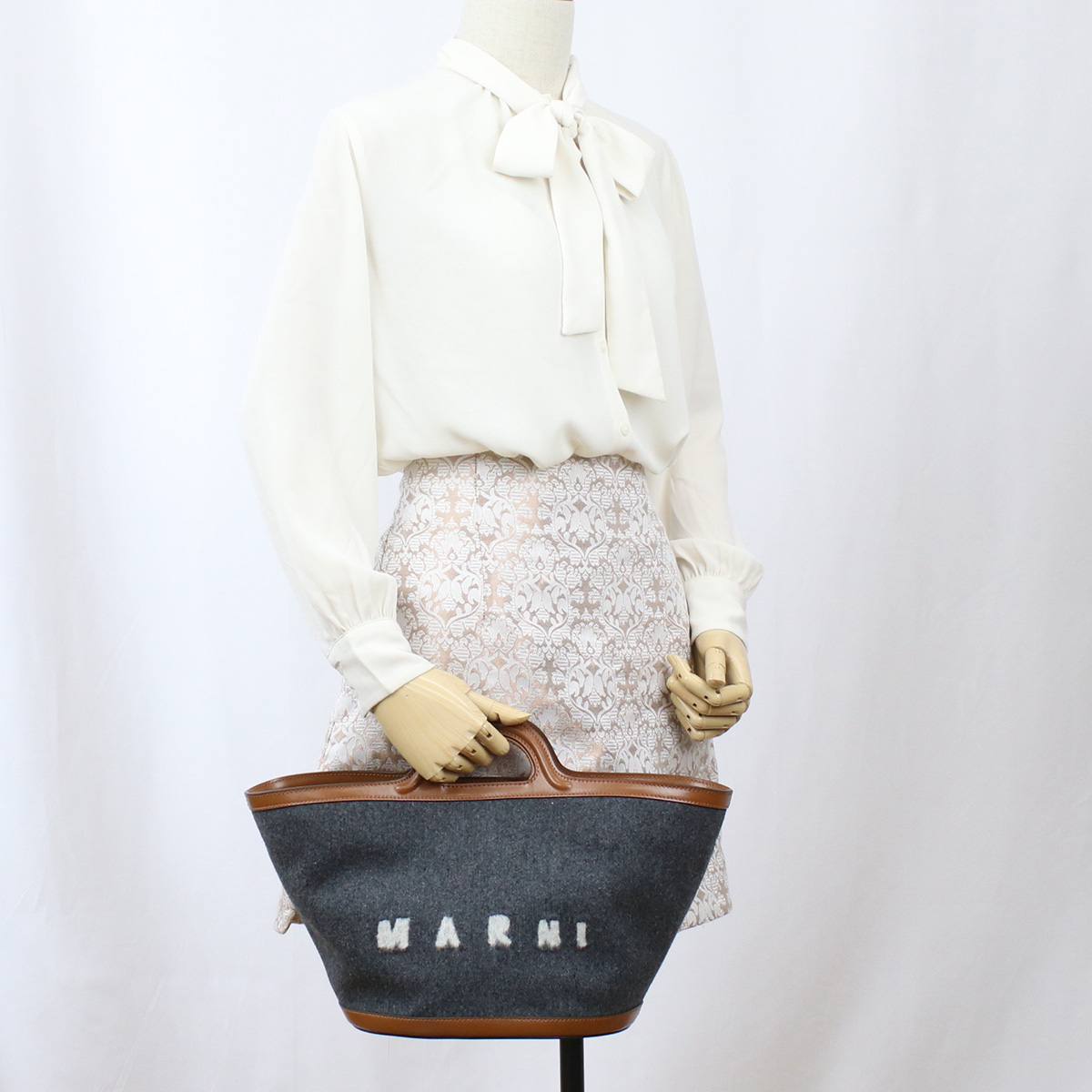 マルニ MARNI トートバッグ ブランド TROPICALIA トロピカリア ショルダーバッグBMMP0097Q1 P4915 ZO253グレー系 bag-01 - 画像 (11)