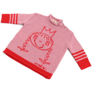 マルニ MARNI ベビー-セーター,ニットM00260 M00K1 0M322ピンク系 kb-01 bos-22