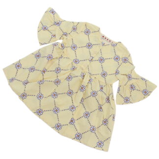 マルニ MARNI ベビー ワンピース ブランド M00713 M00PA 0M109イエロー系 kb-01