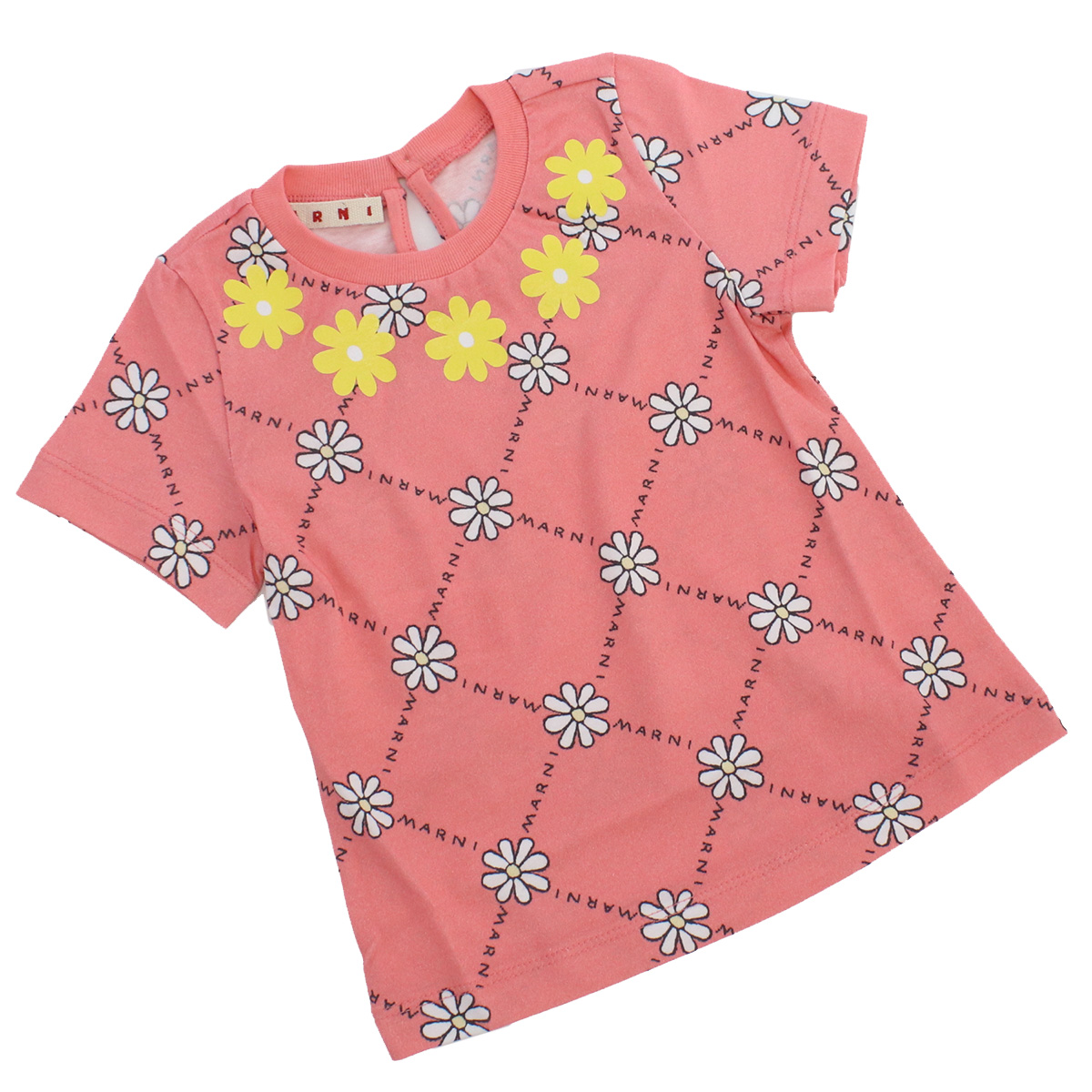 マルニ MARNI ベビー Tシャツ ブランド M00749 M00PH 0M335ピンク系 kb-01 - 画像 (4)