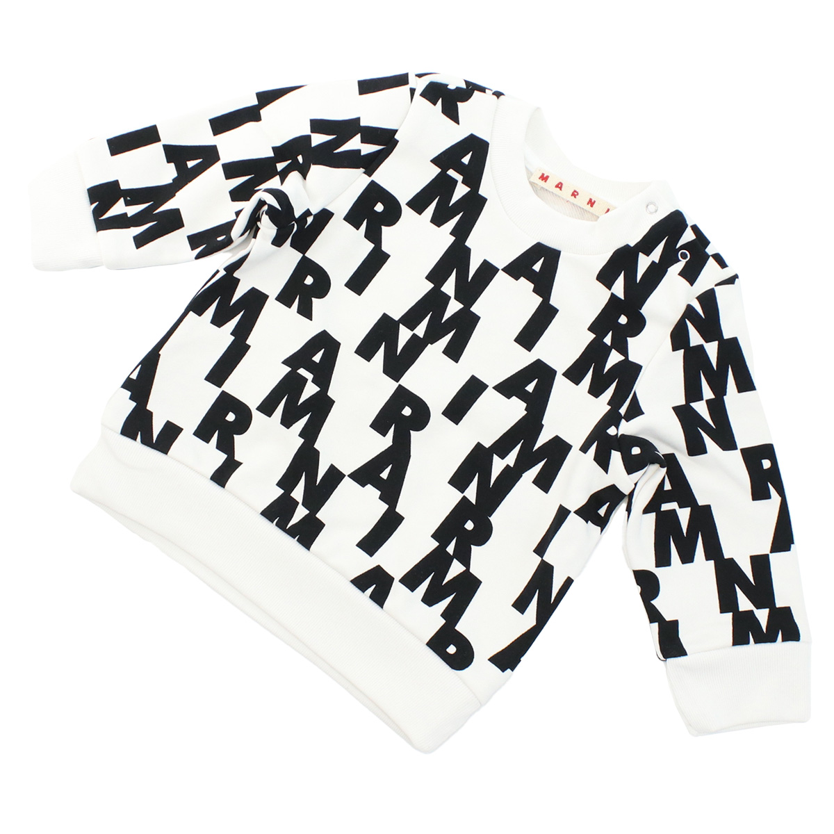 マルニ MARNI ベビー-スウェット ブランド ベビー服 出産祝いM00880 M00QD 0M108ホワイト系 kb-01