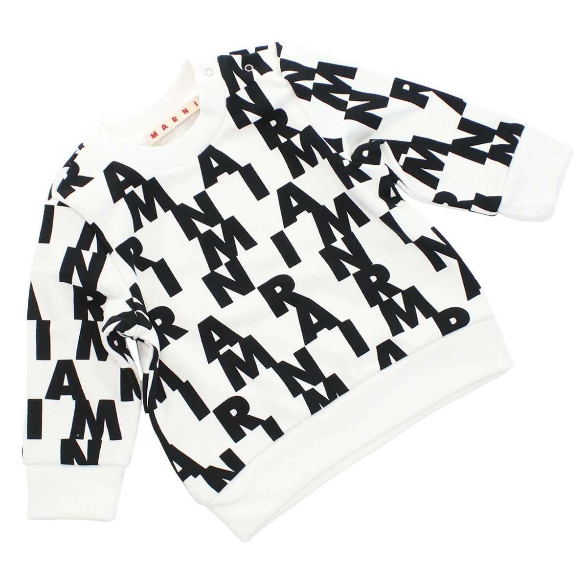 マルニ MARNI ベビー-スウェット ブランド ベビー服 出産祝いM00880 M00QD 0M108ホワイト系 kb-01 - 画像 (3)