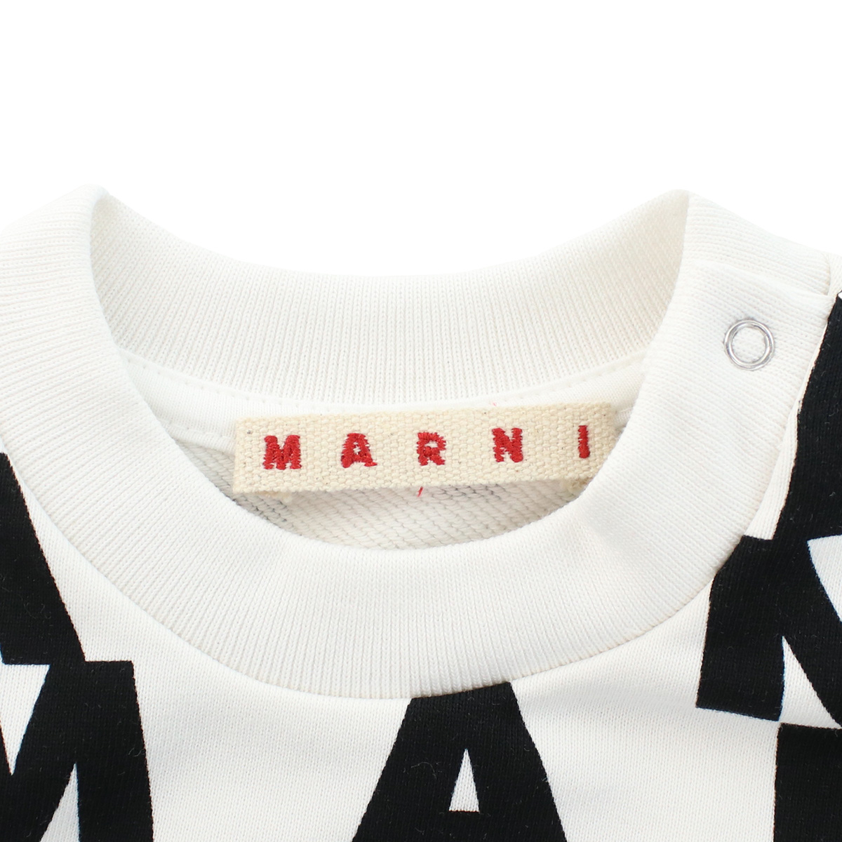 マルニ MARNI ベビー-スウェット ブランド ベビー服 出産祝いM00880 M00QD 0M108ホワイト系 kb-01 - 画像 (4)