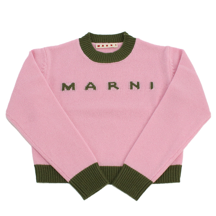 マルニ MARNI カラーブロック ニット セーター キッズ 大人もOKM00993 M00ML 0M345ピンク系 kb-01 - 画像 (2)
