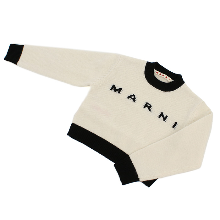 マルニ MARNI カラーブロック ニット セーター キッズ 大人もOK M00993 ホワイト