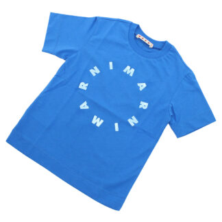 マルニ MARNI キッズ Tシャツ サークルロゴ ブランドM01069 M00L9 0M846ブルー系 apparel-01