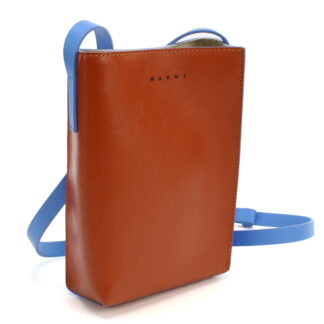 マルニ MARNI 斜め掛け ショルダーバッグ ブランドSBMQ0040Q0 P2644 Z640Bブラウン系 ブルー系 bag-01