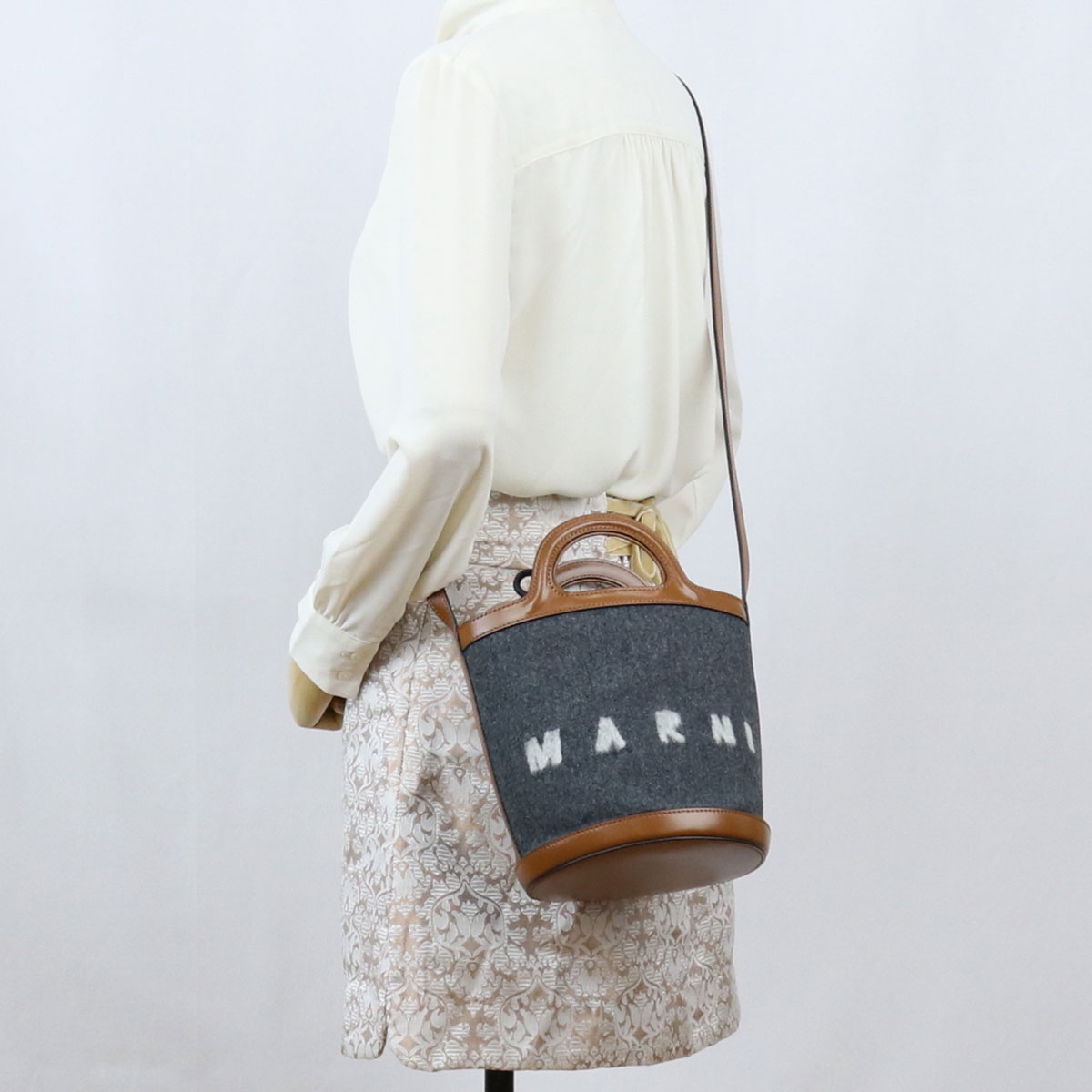 マルニ MARNI 斜め掛け ショルダーバッグ ブランドSCMP0056Q4 P4915 ZO253グレー系 bag-01 - 画像 (13)