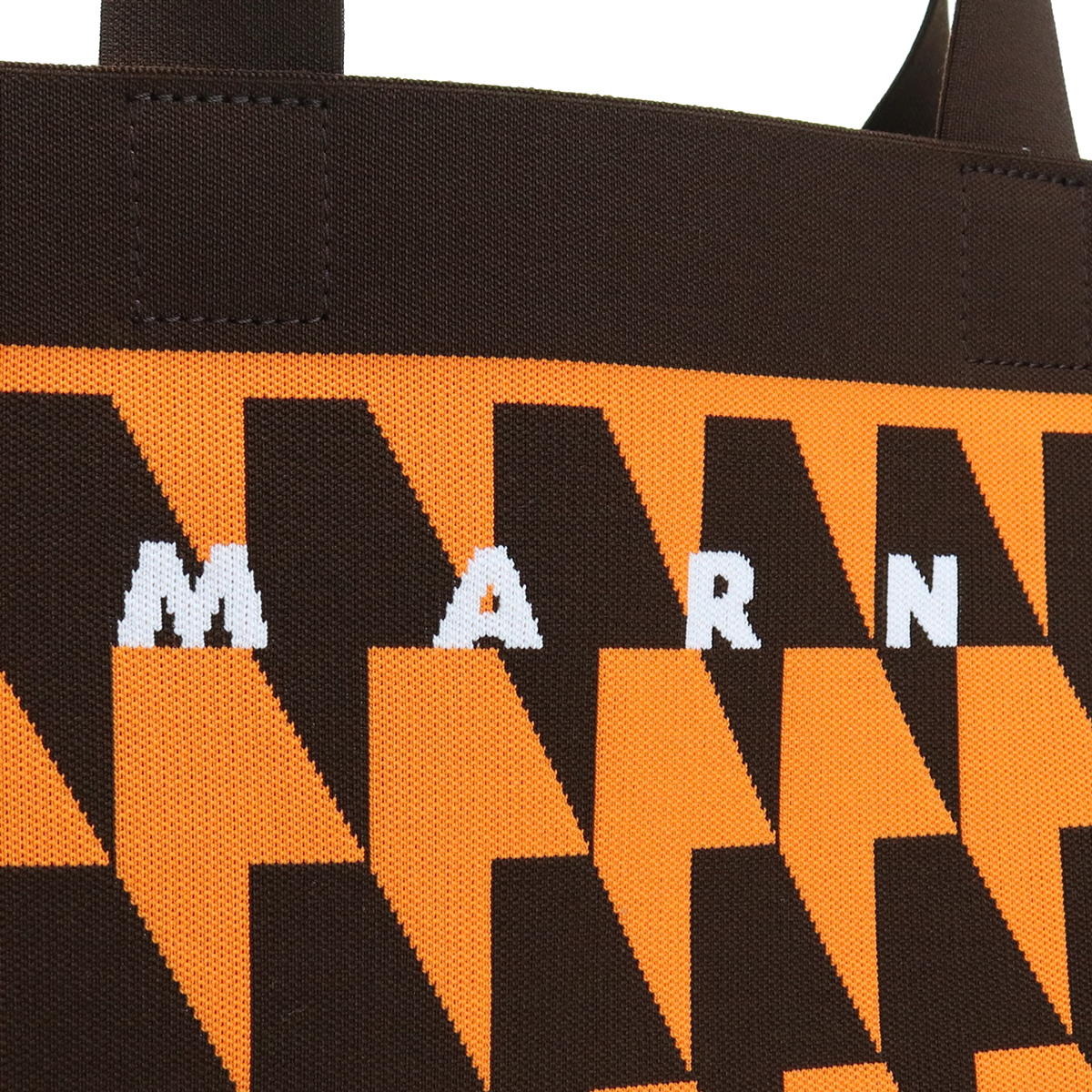 マルニ MARNI ブランド トートバッグ ショッピングバッグ 大容量SHMP0073A1 P4556 Z2L37オレンジ系 ブラウン系 bag-01 - 画像 (8)