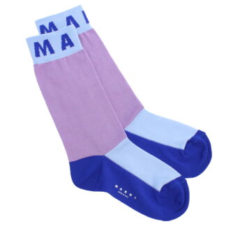 マルニ MARNI  レディース　ソックス ブランドSKMC0120Q1　UFC136　00C61パープル系 マルチカラー　socks-01