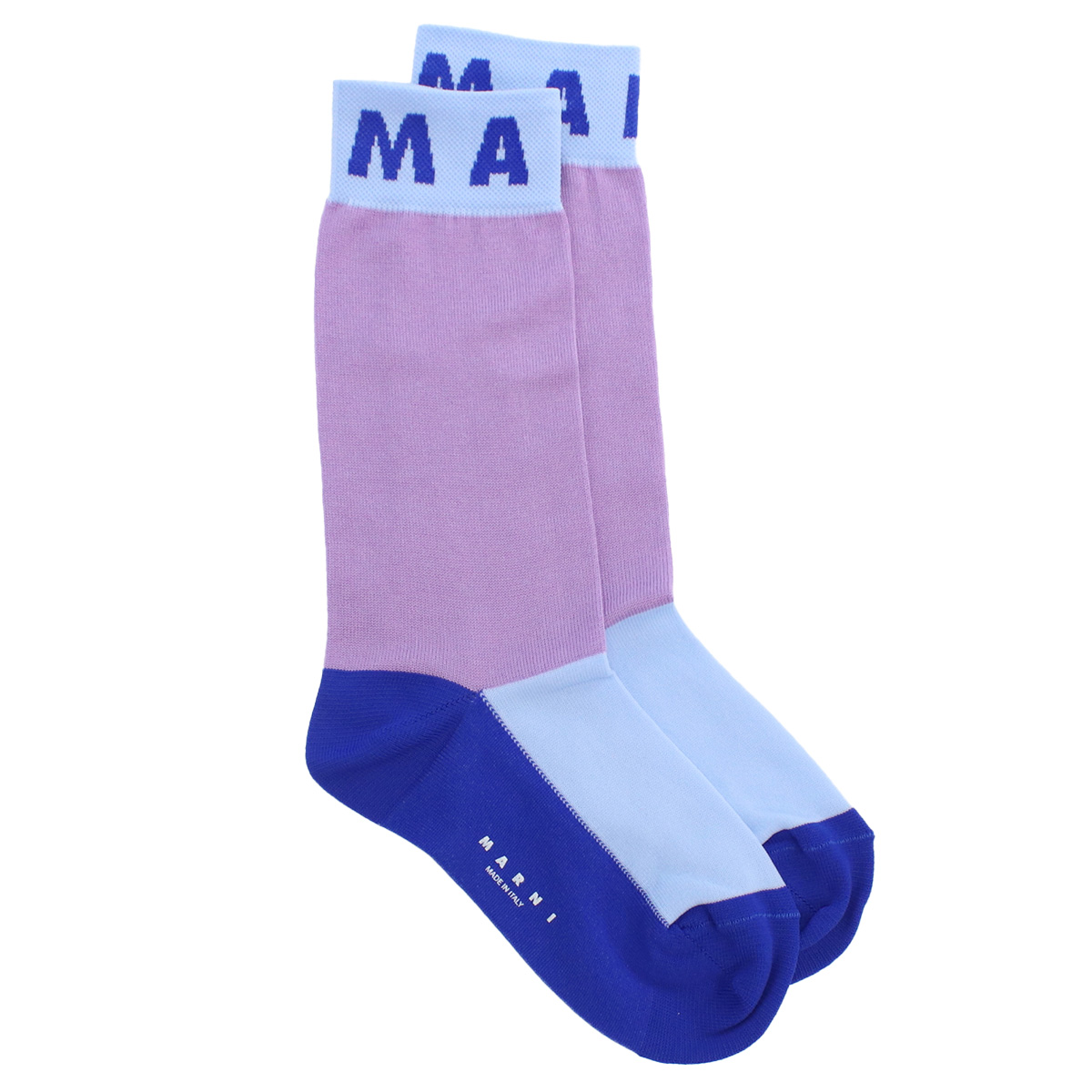 マルニ MARNI レディース ソックス ブランドSKMC0120Q1 UFC136 00C61パープル系 マルチカラー socks-01 - 画像 (4)
