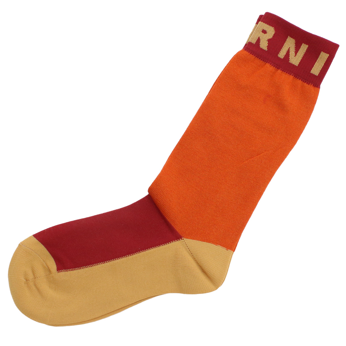 マルニ MARNI レディース ソックス ブランドSKMC0120Q1 UFC136 00R21オレンジ系 マルチカラー socks-01 - 画像 (3)