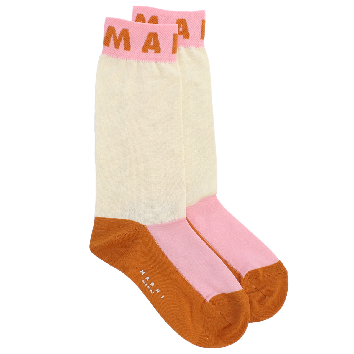マルニ MARNI レディース ソックス ブランドSKMC0120Q1 UFC136 00Y01ホワイト系 マルチカラー socks-01 - 画像 (4)