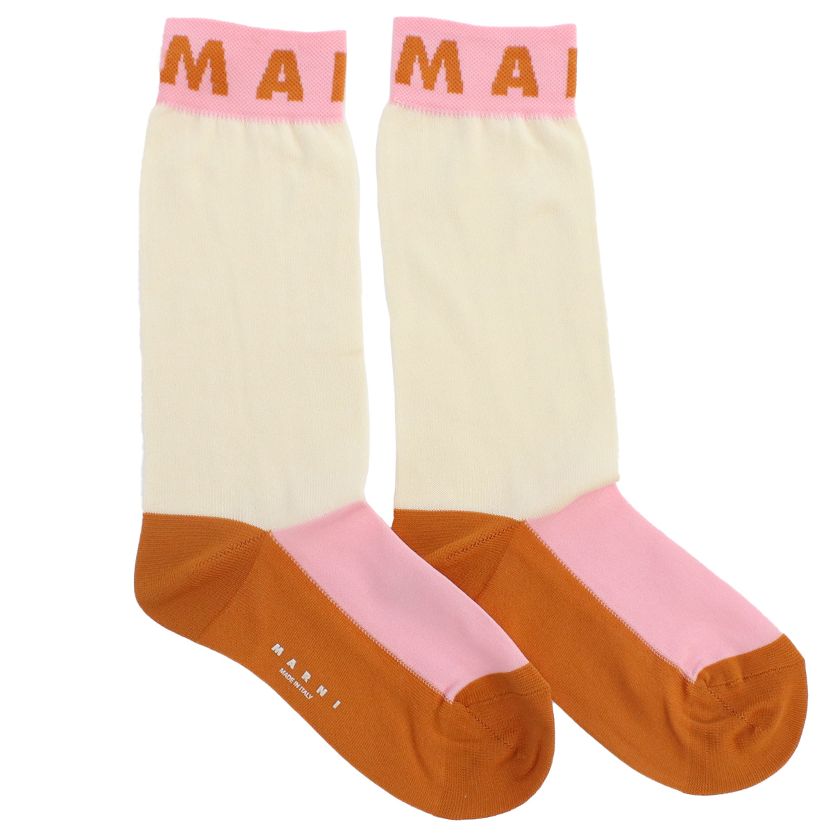 マルニ MARNI レディース ソックス ブランドSKMC0120Q1 UFC136 00Y01ホワイト系 マルチカラー socks-01 - 画像 (5)