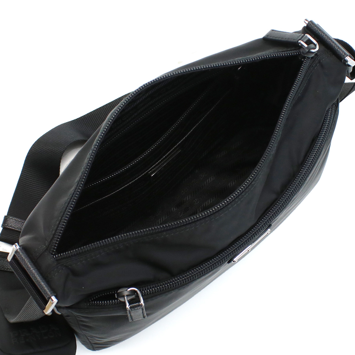 プラダ PRADA 斜め掛けショルダーバッグ ブランド ヴェラ トライアングル ロゴ 1BC421 RV44 V D1M F0002NERO ブラック bag-01 - 画像 (9)