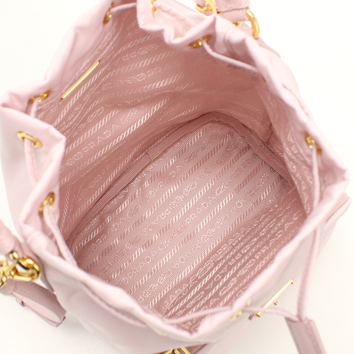 PRADA プラダ デュエット Re-Nylon バケットバッグ 1BH038 RV44 V UOO F0E18 レディース ピンク - 画像 (6)