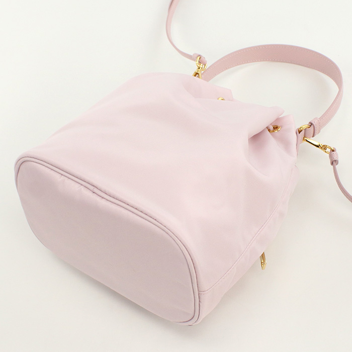 PRADA プラダ デュエット Re-Nylon バケットバッグ 1BH038 RV44 V UOO F0E18 レディース ピンク - 画像 (7)