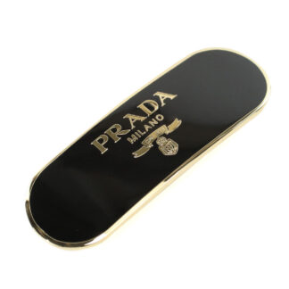 PRADA プラダ メタルヘアクリップ バレッタ 1IF022 2BA6 F0002 レディース ブラック