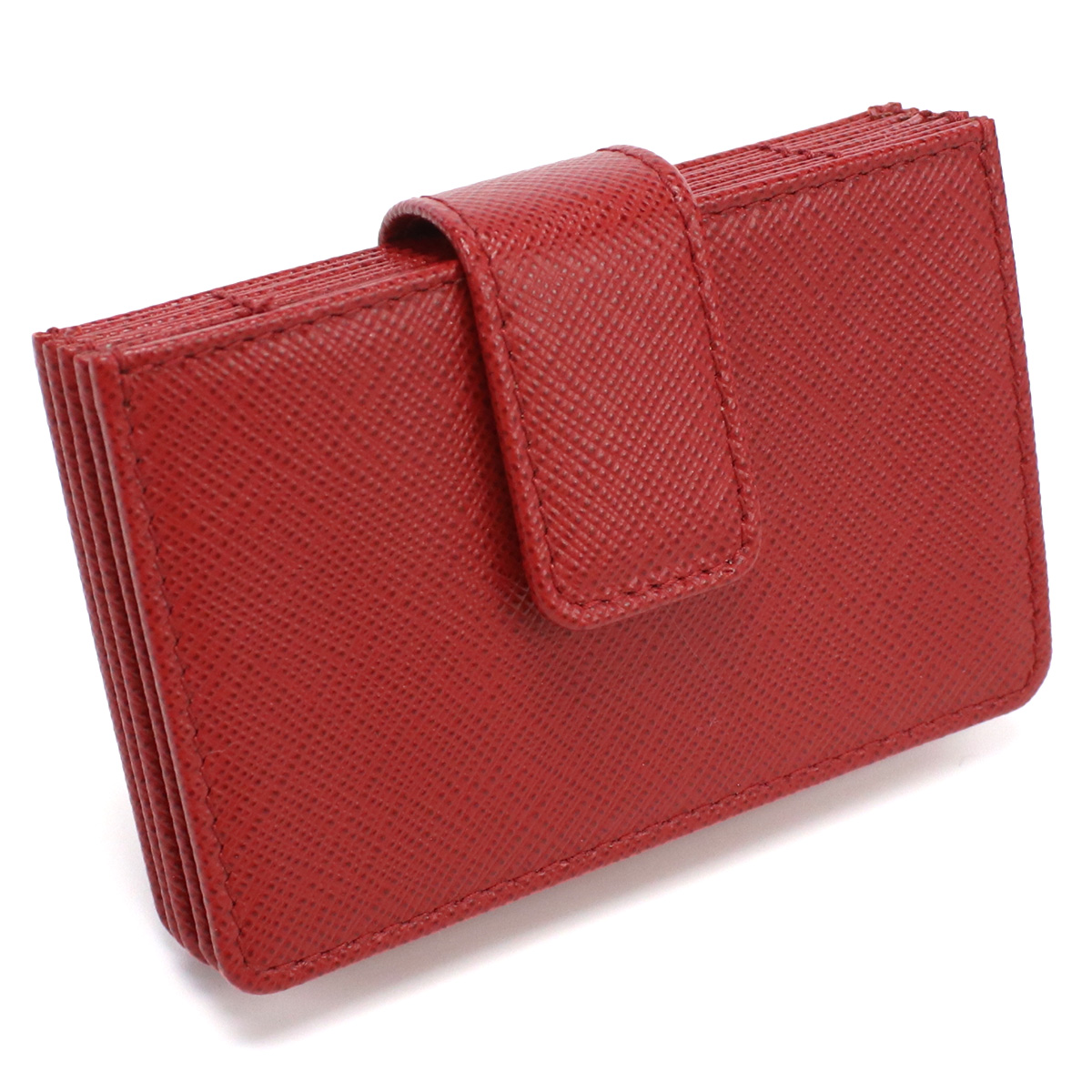 プラダ PRADA カードケース ブランド コインケース マルチケース アコーディオン1MC211 QWA F068ZFUOCO レッド系 gsw-3 - 画像 (5)