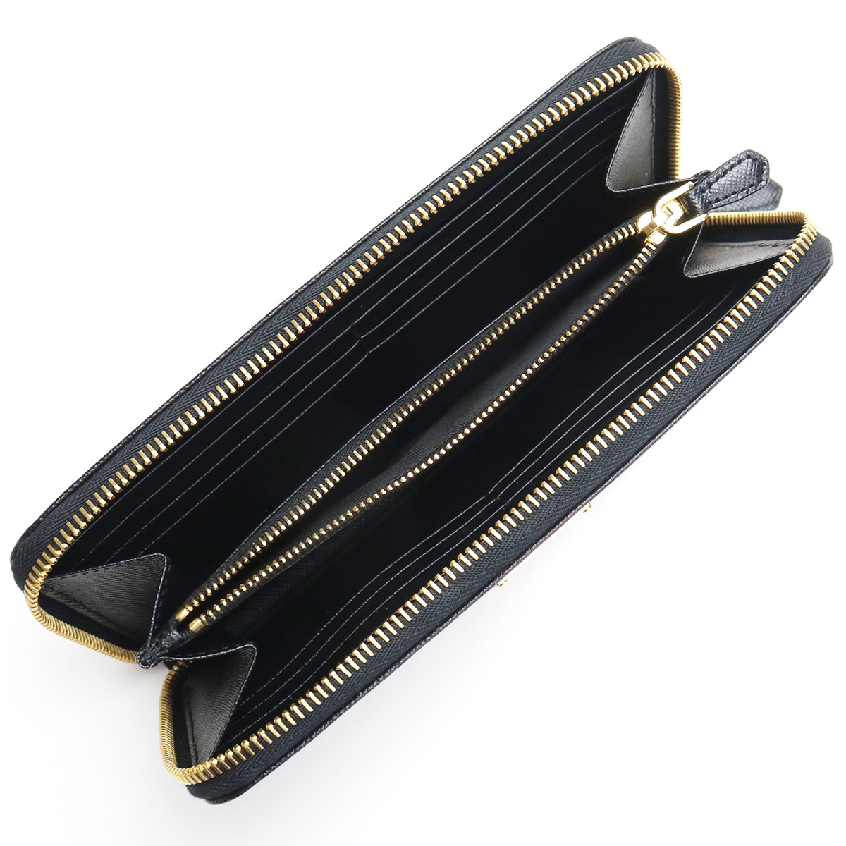 PRADA プラダ サフィアーノ ラウンドファスナー 長財布 1ML506 QHH F0002 NERO ブラック レディース - 画像 (3)