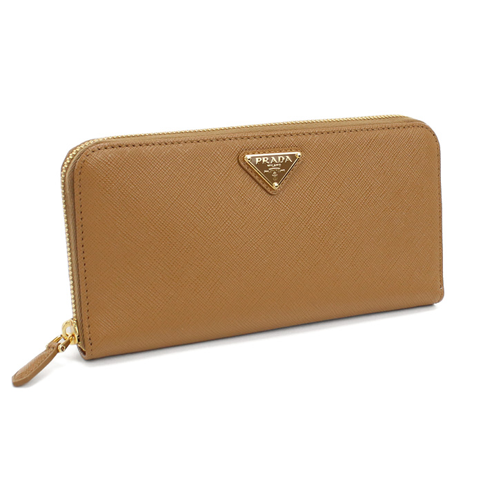 PRADA プラダ 長財布ラウンドファスナー 1ML506 QHH F03BH レディース ブラウン - 画像 (4)