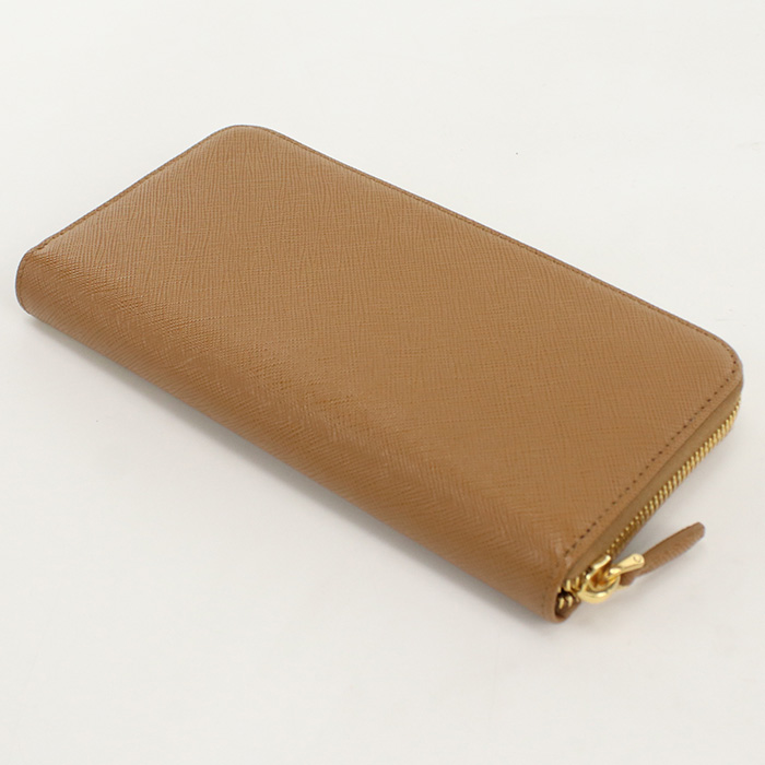 PRADA プラダ 長財布ラウンドファスナー 1ML506 QHH F03BH レディース ブラウン - 画像 (7)