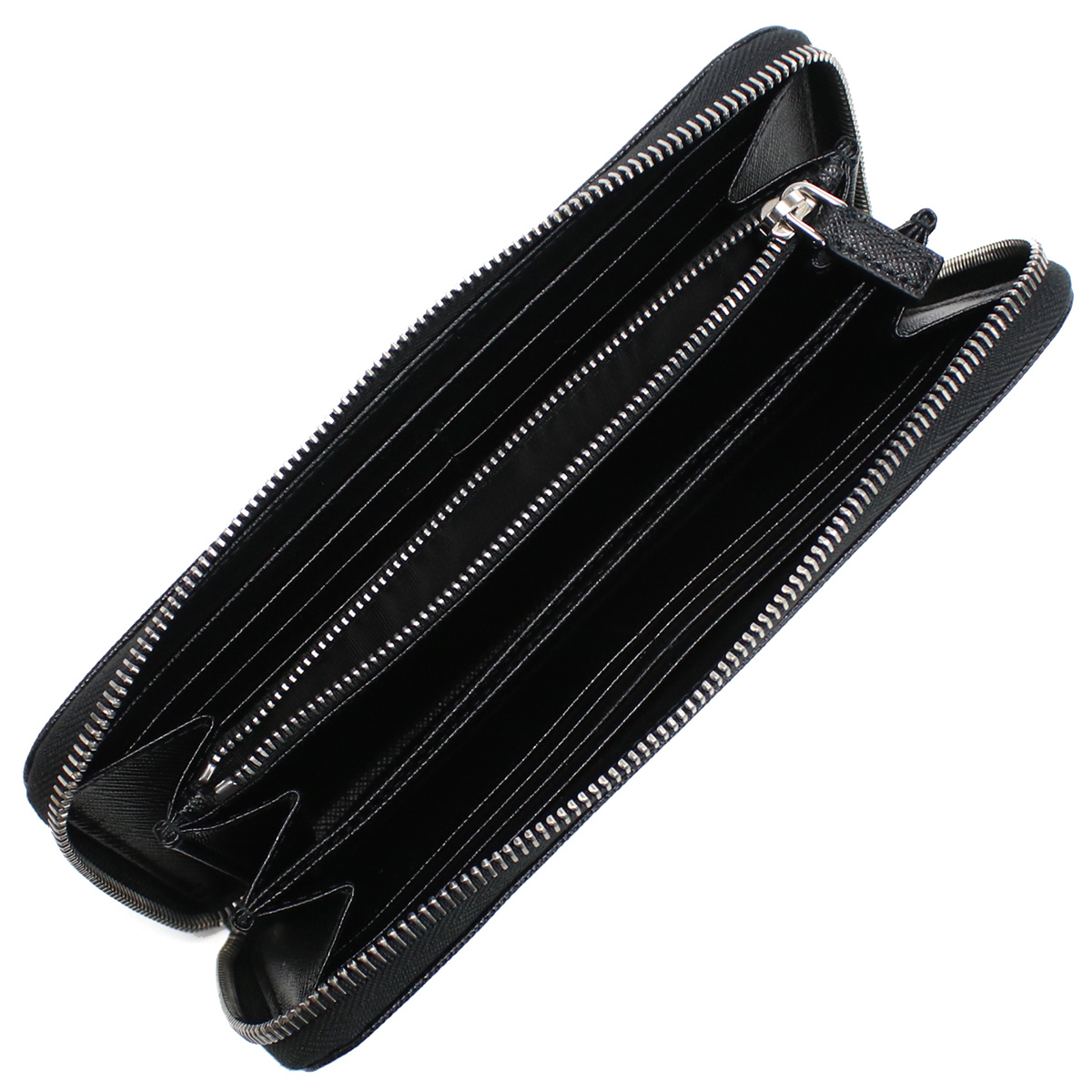 プラダ PRADA 長財布ラウンドファスナー ブランド サフィアーノ メンズ シンプル2ML317 QHH F0002NERO ブラック wallet-01 - 画像 (9)