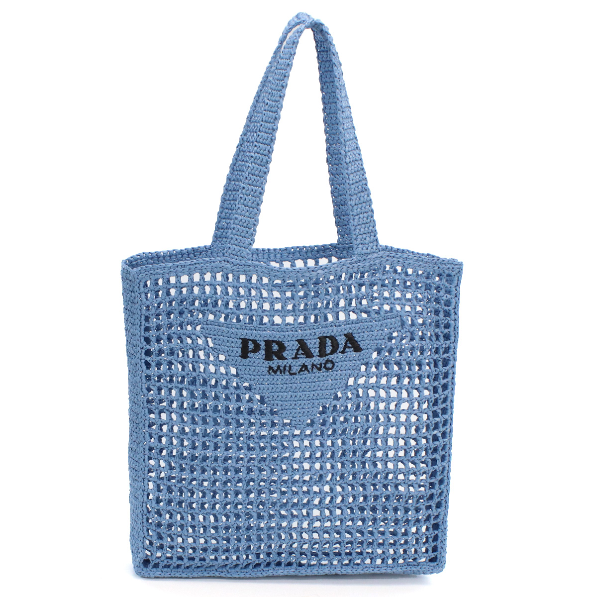 プラダ PRADA カゴバッグ ブランド2VG105 2A2T V OOO F0076CELESTE ブルー系 kago-01 - 画像 (5)