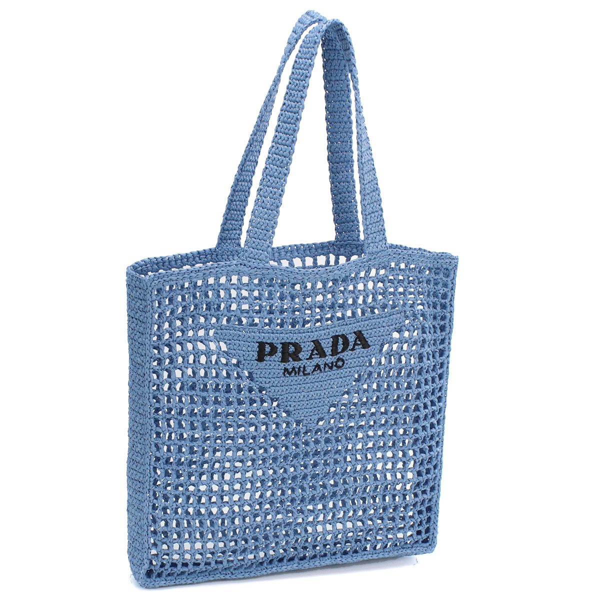 プラダ PRADA カゴバッグ ブランド2VG105 2A2T V OOO F0076CELESTE ブルー系 kago-01 - 画像 (6)