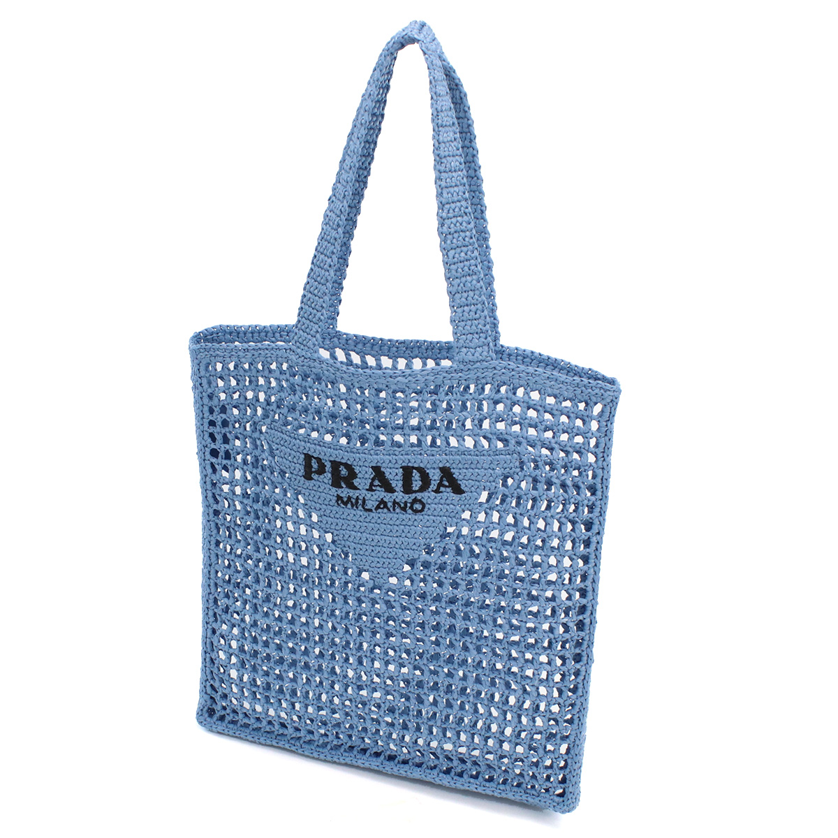 プラダ PRADA カゴバッグ ブランド2VG105 2A2T V OOO F0076CELESTE ブルー系 kago-01 - 画像 (7)