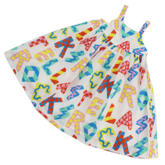 ステラマッカートニー STELLA MCCARTNEY ベビー-ワンピースTU1A42 Z1586 101MCホワイト系 マルチカラー kb-01