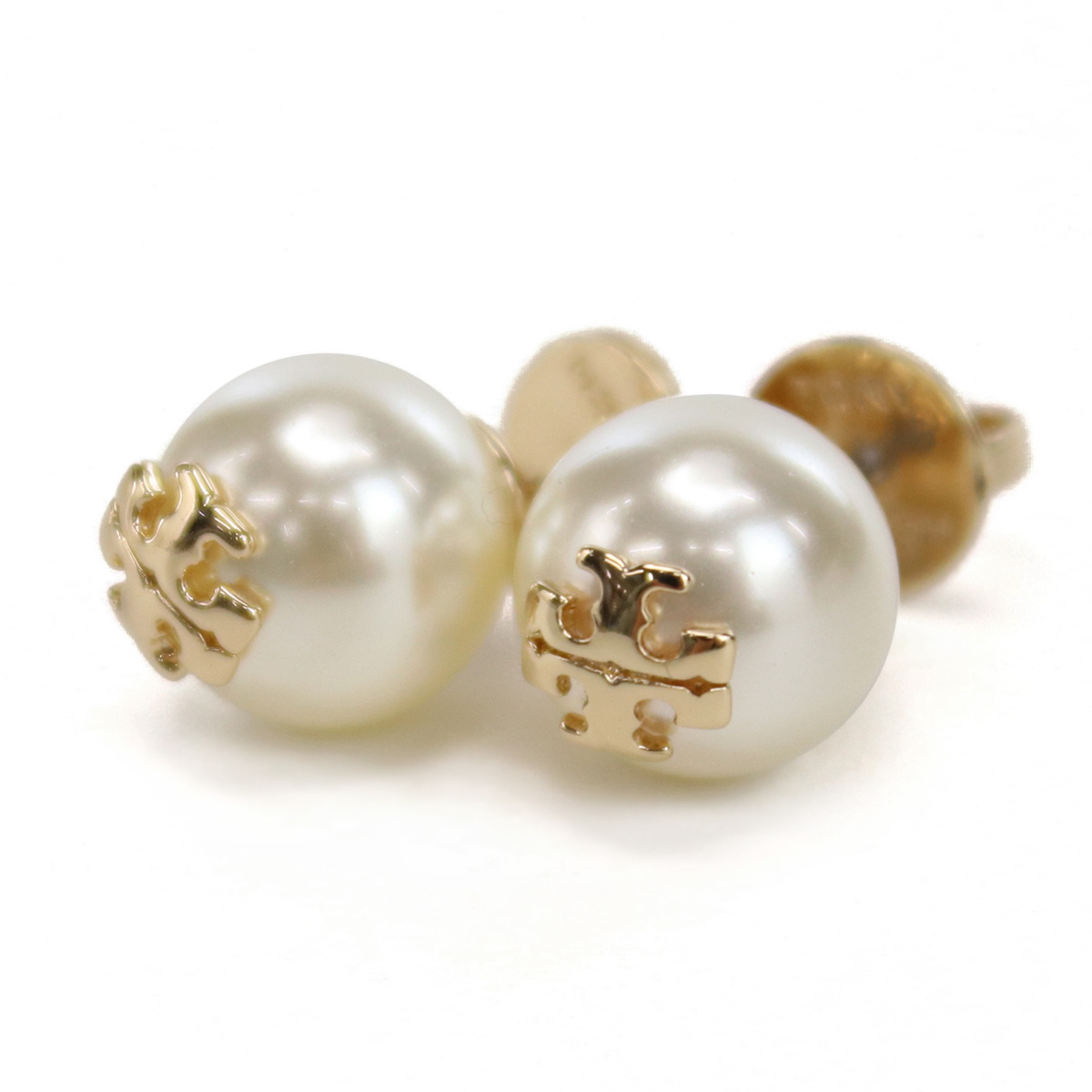 トリーバーチ TORY BURCH KIRA PEARL STUD EARRING ピアス ブランド アクセサリー11165514 110IVORY-TORY GOLD アイボリー系 ゴールド系 accessory-01 - 画像 (4)