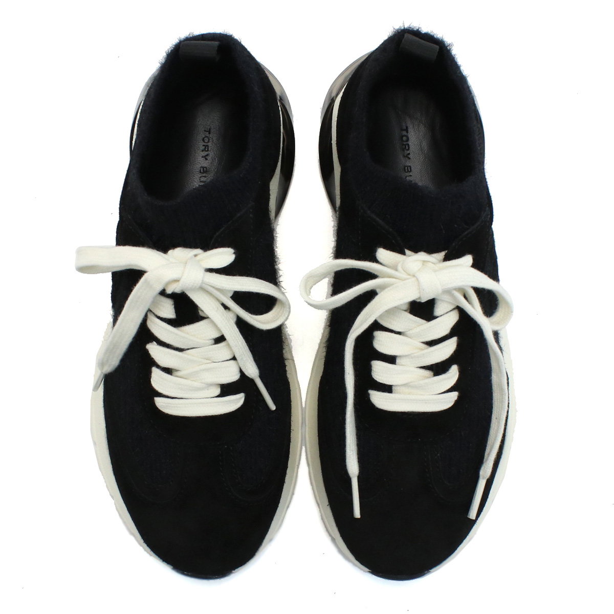 トリーバーチ TORY BURCH GOOD LUCK MOHAIR TRAINER スニーカー レディース ブランド148597 006PERFECT BLACK ブラック shoes-01 - 画像 (11)