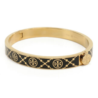 トリーバーチ TORY BURCH MILLER T MONOGRAM ブレスレット　ブランド150568　720TORY GOLD-BLACK ゴールド系　ブラック　accessory-01