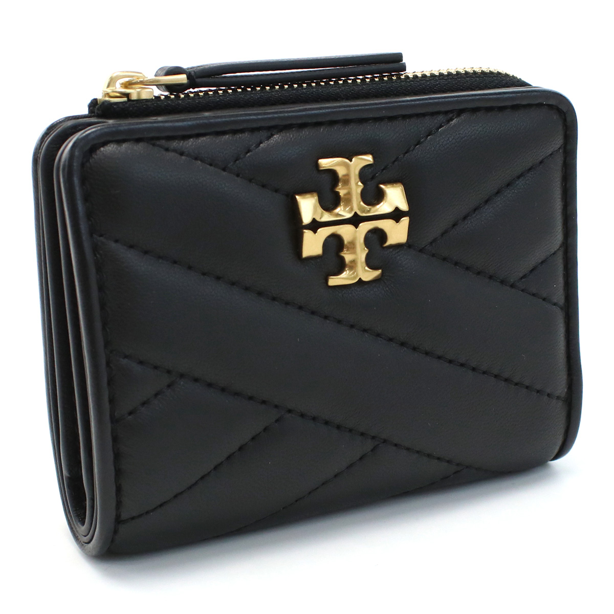 トリーバーチ TORY BURCH KIRA 二折財布小銭入付き ブランド 153121 001BLACK wallet-01 mini-01