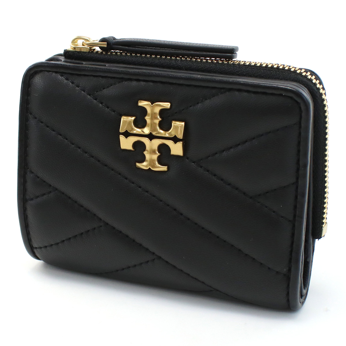 トリーバーチ TORY BURCH KIRA 二折財布小銭入付き ブランド 153121 001BLACK wallet-01 mini-01 - 画像 (3)