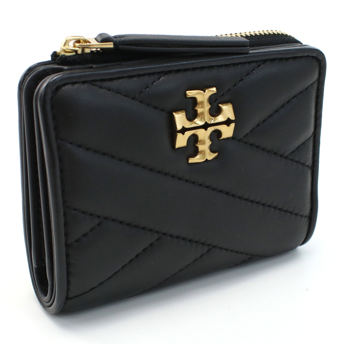 トリーバーチ TORY BURCH KIRA 二折財布小銭入付き ブランド 153121 001BLACK wallet-01 mini-01 - 画像 (4)