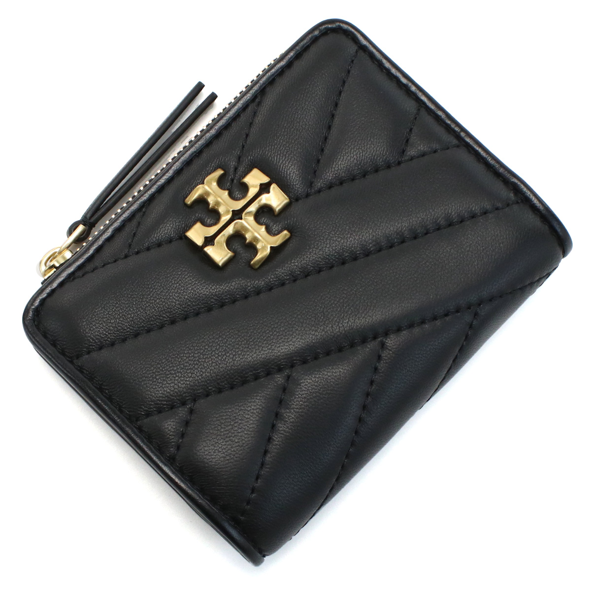 トリーバーチ TORY BURCH KIRA 二折財布小銭入付き ブランド 153121 001BLACK wallet-01 mini-01 - 画像 (5)
