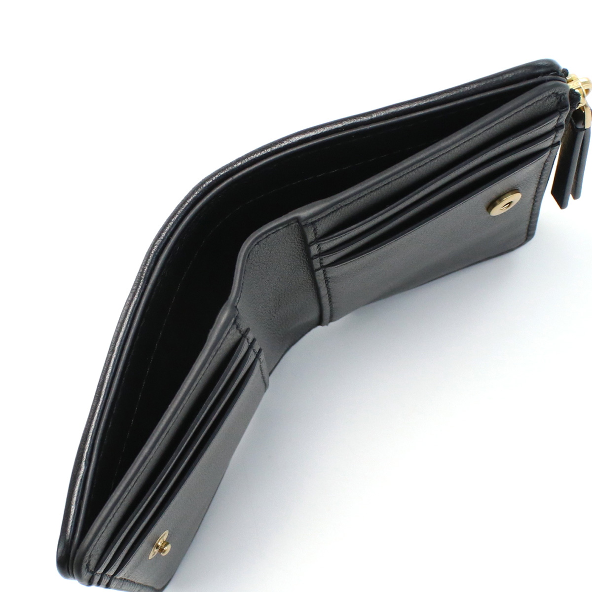 トリーバーチ TORY BURCH KIRA 二折財布小銭入付き ブランド 153121 001BLACK wallet-01 mini-01 - 画像 (9)