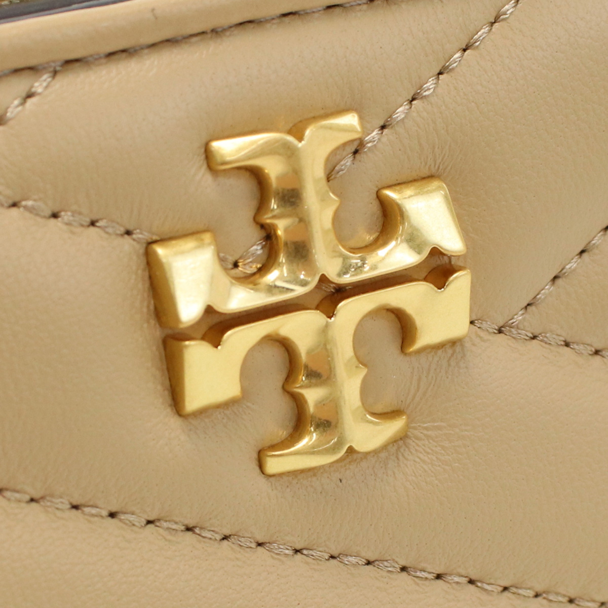 トリーバーチ TORY BURCH KIRA 二折財布小銭入付き ブランド 153121 250DESERT DUNE ベージュ系 wallet01 mini-01 - 画像 (7)