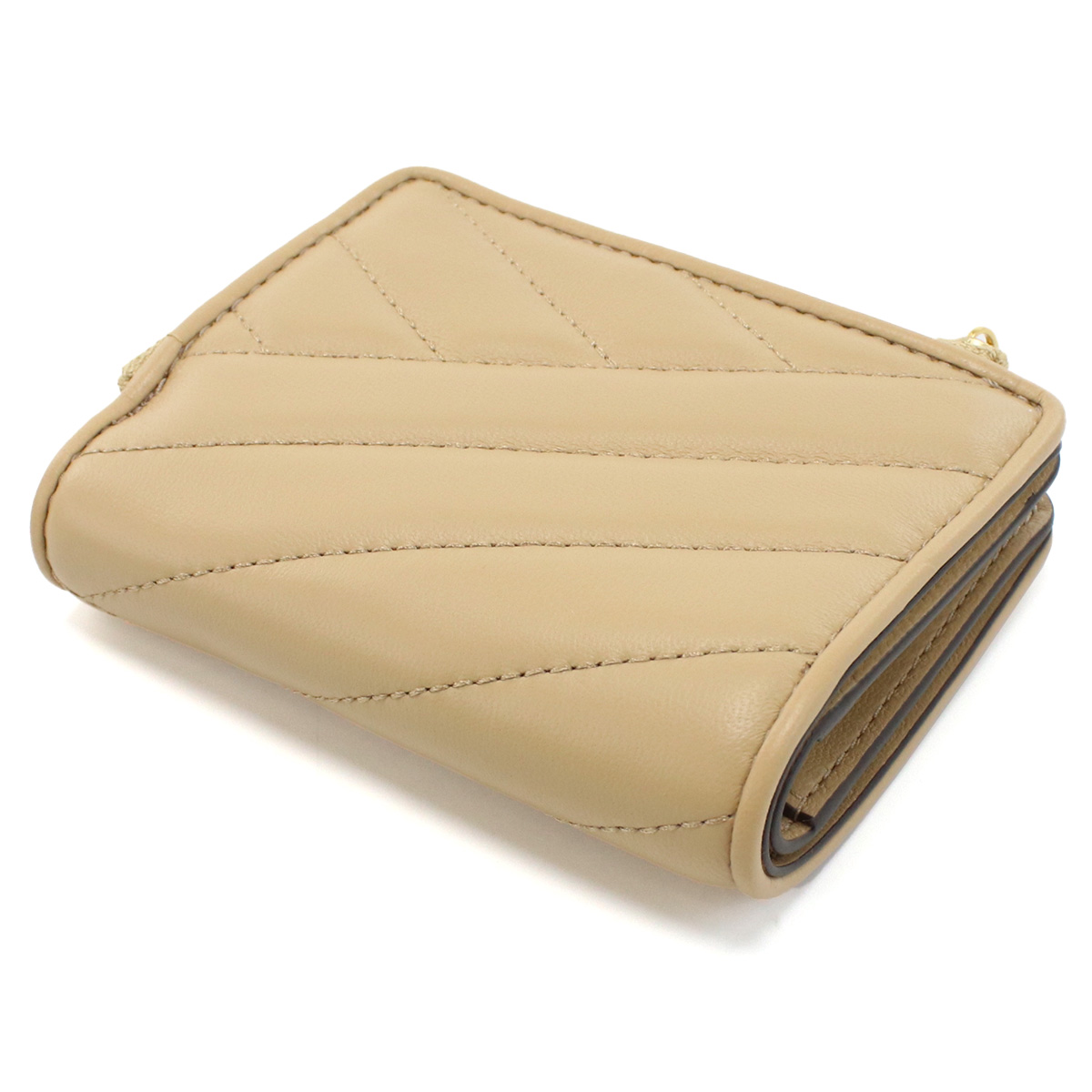 トリーバーチ TORY BURCH KIRA 二折財布小銭入付き ブランド 153121 250DESERT DUNE ベージュ系 wallet01 mini-01 - 画像 (11)
