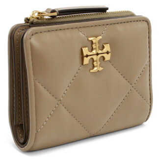 Tory Burch トリーバーチ 二つ折り財布 キラ ダイヤモンド キルト バイフォールド ウォレット 154990 250 レディース ブラウン