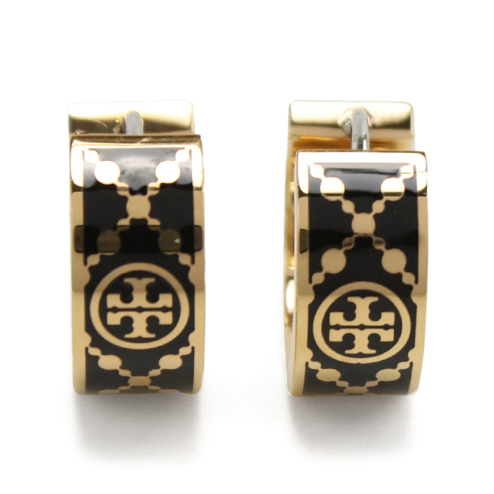 トリーバーチ TORY BURCH MILLER T MONOGRAM ピアス ブランド157223 720TORY GOLD ゴールド系 ブラック accessory-01 - 画像 (3)