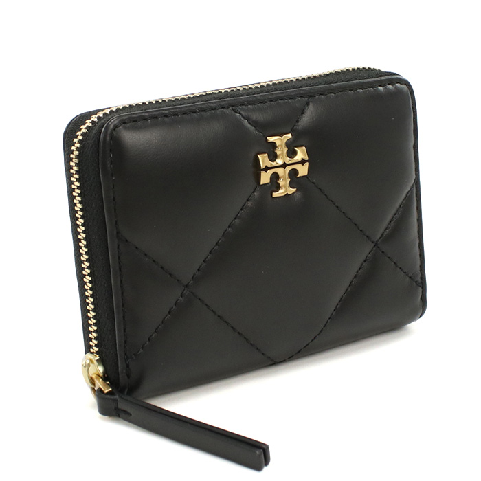 TORY BURCH トリーバーチ ラウンドファスナー 折財布 159791 001 KIRA DIAMOND QUILT レディース ブラック