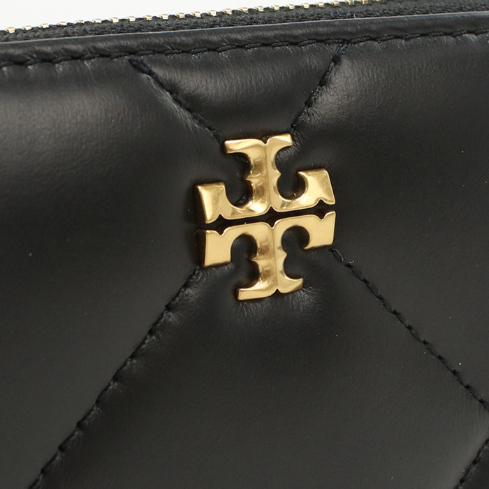 TORY BURCH トリーバーチ ラウンドファスナー 折財布 159791 001 KIRA DIAMOND QUILT レディース ブラック - 画像 (5)
