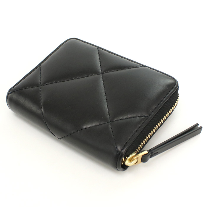 TORY BURCH トリーバーチ ラウンドファスナー 折財布 159791 001 KIRA DIAMOND QUILT レディース ブラック - 画像 (7)