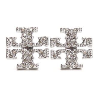 トリーバーチ TORY BURCH KIRA PAVE STUD EARRING ピアス ブランドアクセサリー53423　042TORY SILVER シルバー系 accessory-01