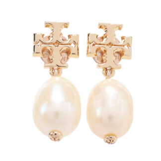 トリーバーチ TORY BURCH  ピアス　キラ　パールドロップ　ブランド65156　650ROSE GOLD ピンク系　シャンパンゴールド　accessory-01
